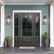 Dutton 2 Light 23.5 inch Powder Coated Black Outdoor Wall Sconce